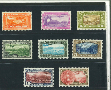 Stamp of Mexico » Airmails 1934, Mexico, University issue airmails, cpl. mint * (2) MNH
