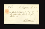 Stamp of Austria » 1850 Issue Austria Österreich, Liechtenstein, Schweiz, 1855, 3Kr Briefhülle nach der Schweiz