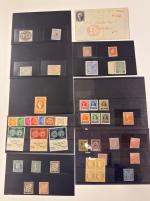 Stamp of Large Lots and Collections 1843-1955, in a box small accumulation of good and