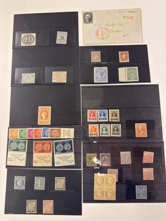 Stamp of Large Lots and Collections 1843-1955, in a box small accumulation of good and