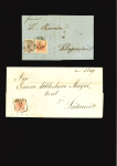 Stamp of Austria » Bohemia (Böhmen) Austria, Österreich, Böhmen, PRAG: 2 Briefe und ein Paar mit PRAG Stempeln