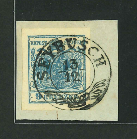 Stamp of Austria » Galizia (Galizien) Austria, Österreich, Galizien 9Kr MP Briefstück mit kpl. SEYBUSCH