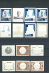 Stamp of Austria » 2nd. Republic Austria, Österreich, 1974-94, Lot ungezähnter Phasendrucke, postfr.