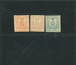 Stamp of Italian States » Parma Italy, Parma, 1857-59, 15c to 40c mint, cert Raybaudi