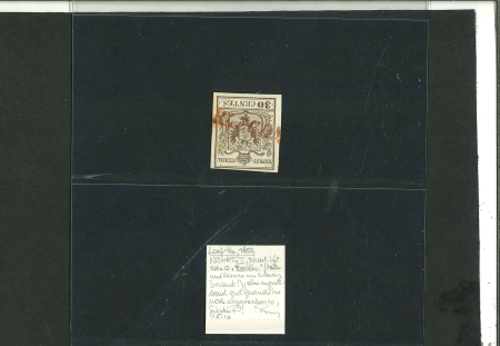 Stamp of Austria » Instructional Postmarks (Zur Entwertung Verwendete Zusatzstempel) Austria, Österreich Lombardei-Venetien,  1851/2 cca, 30C mit braunroten RACCOM