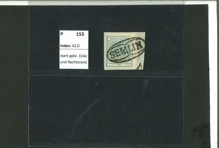 Stamp of Austria » Banat-Serbian Military Frontier (Banatisch-Serbische Militärgrenze) Austria, Österreich, Banat-Serbische Militärgrenze, Ovalstpl. SEMLIN