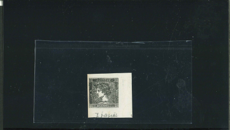 Stamp of Austria » Newspaper Stamps 1851 Austria, Österreich, 1851, Sperati, Fälschungsprobedruck, schwarz (vorder- und rückseitig)