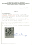 Stamp of Austria » Lombardy Venetia Austria, Österreich, 1850, 30C Veroneser Postfälschung graubraun gestplt. a. Restbrfstk., Pracht
