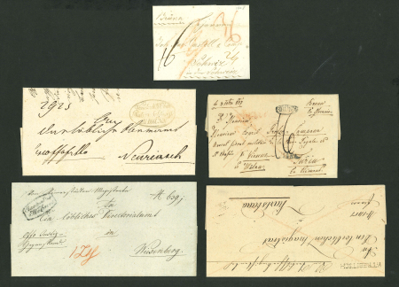 Stamp of Austria » Moravia (Mähren) Austria, Österreich, Moravia,1808-1847, Lot of 8 covers incl to CH & Italy