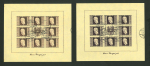 Stamp of Austria » 2nd. Republic Österreich, Austria, 1946, RENNER Blöcke, gestempelt, Attest Hochleutner