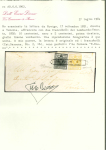 Stamp of Austria » Lombardy Venetia Austria, Österreich, Lombardei Venetien, Briefhülle mit 5C giallo limone verdastro