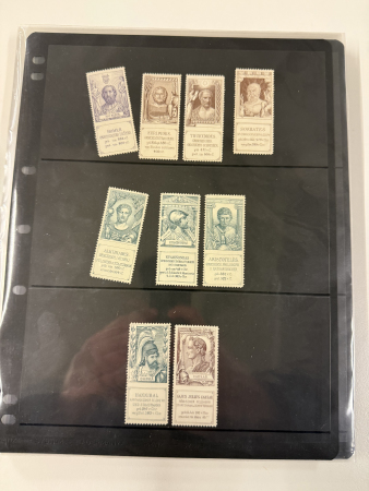 Stamp of Germany » Germany Collections and Large Lots Cinderellas: Collection of 438 cinderellas from the same series depicting Royalty, Religious leaders and Philosophers