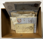 Stamp of Large Lots and Collections 1820s-70s, group of 27 pre-stamp covers mostly between Austria and the UK a well as Germany