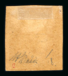 1859 1/2 Gr. plate I, deep orange (arancio scuro), position 8, large even-margined single with original light brownish gum, fresh, extremely fine and a rare shade unused.  Expertise: Signed A.Diena, Cert. Alberto Diena (