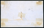 Stamp of Italian States » Sicily » 1 Grano, Plate I » Retouches Sicily 1859 1Gr plate I, state II strip of three on cover 18-20 incl. pos 18 total retouch. the most important retouch cover