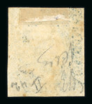 1859 2 Gr. Plate II, dull blue (azzurro smorto), position 42, with four even margins. A remarkably fresh example with large part original brownish gum. Fresh and very fine. (Sassone 7e, €75,000).  An outstanding unused e