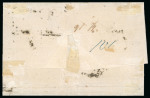 Stamp of Italian States » Sicily » 20 Grana » Covers 1859 (15.1) Registered cover Palermo to Grigenti, franked 20 Gr. slate grey (grigio ardesia), pair 5Gr. rosa carminio and 2 Gr., manuscript and oval handstamped Assicurata, bottom margin of 2 Gr. touched otherwise good m