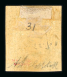 1859 10 Gr., indigo (indaco), position 31, with four even margins. Fresh mint example with original, slightly browned gum.   A fine and attractive example of this high value, displaying excellent freshness and well-prese