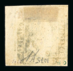 1859 10 Gr., deep blue (azzurro cupo), right sheet marginal example with good to large margins. Fresh unused example with part original gum.  A fine and attractive example of this rare shade, enhanced by the desirable sh