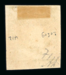 1859 10 Gr., deep blue (azzurro cupo), with four even margins. Fresh lightly used example.  A fine and attractive stamp of this rare shade, displaying excellent colour and overall appearance.   Expertise: AD pencil initi