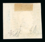 Stamp of Italian States » Sicily » 10 Grana » Retouches 1859 10 Gr. indigo (indaco), unused without gum, right-hand sheet marginal, showing position 60 retouch (bottom right corner), good margins on other sides, extremely fine and scarce.