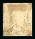 1859 10 Gr., deep blue (azzurro cupo), position 61 showing retouch (line above the “B” of “Bollo”), with four even margins. Fresh unused example with part original gum.   A scarce and attractive example of this recorded 