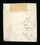 Stamp of Italian States » Sicily » 10 Grana » Retouches 1859 10 Gr. indigo (indaco), used with four even margins, showing position 67 retouch ('R' of 'Gr'), fresh, very fine and scarce.