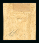 1859 20 Gr., black-slate (nero ardesia), with four good to large margins. Fresh, mint example with original brownish gum.  A scarce and highly attractive example of this rare shade, displaying excellent freshness, rich c
