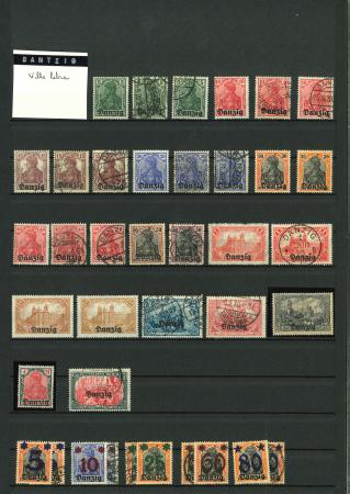 Stamp of Germany » Danzig 1920-1939, mint and used collection with among other
