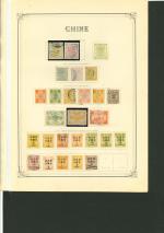 Stamp of China » Collections and Lots 1878-1913, on old Yvert pages, very nice and extensive