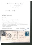 Stamp of France » Type Cérès de 1849-1850 1850, exceptionnel affranchissement mixte de la première