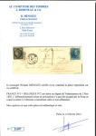 Stamp of France » Type Cérès de 1849-1850 1850, exceptionnel affranchissement mixte de la première