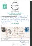 Stamp of France » Type Cérès de 1849-1850 1850, exceptionnel affranchissement mixte de la première