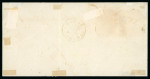1859 1/2 Gr. plate I, orange (arancio) and 2 Gr. plate I, cobalt (cobalto); on 1859 (Jan 21) cover front Siracusa to Palermo, part SIRACUSA oval alongside, fine appearance.  Expertise: Signed "AD" Alberto Diena and Russo