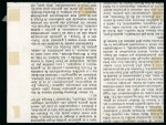 1859 1/2 Gr. plate I, porous paper (NA) orange (arancio), top marginal single used on 1859 (6 Febr) 'Il Vapore' newspaper to Noto tied by inverted strike of postmark, which was strictly against regulations and was someti