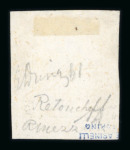 Stamp of Italian States » Sicily » 1/2 Grano, Plate I » Retouches Sicily 1859 1/2Gr. orange (arancio), porous paper used, with pos.19 retouch