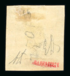 Stamp of Italian States » Sicily » 1/2 Grano, Plate I » Retouches Sicily 1859 1/2 Gr. plate I, stout white paper (PA) mint with position 99 retouch