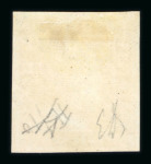 1859 1/2 Gr. plate II, white paper (PA) four good margins, very fine and fresh mint with original white gum.  Expertise: Signed "AD" and "ED".