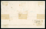 Stamp of Italian States » Sicily » 1/2 Grano, Plate II » Covers Sicily 1860 outer letter sheet Girgenti to Palermo with 1/2Gr pair pl.II and a 1Gr