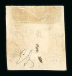 Stamp of Italian States » Sicily » 1 Grano, Plate I » Retouches Sicily 1859 1Gr. plate I, 2nd state, olive-brown (bruno olivastro) showing position 34 retouch, used