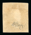 Stamp of Italian States » Sicily » 1 Grano, Plate II » Stamps Sicily 1859 1 Gr. plate II, dark brown (bruno oliva scuro), used showing double print