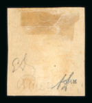 Stamp of Italian States » Sicily » 1 Grano, Plate II » Stamps Sicily 1859 1 Gr. plate II, greyish olive green (verde oliva grigiastro), used, position 32 showing double engraving
