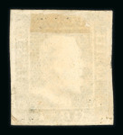 1859 1 Gr. Plate III, dark olive-green (verde oliva scuro), with four good margins. Fine used example.