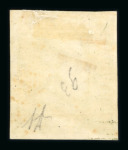 1859 1 Gr. Plate III, olive-green (verde oliva), position 93, fresh example with large to very large margins, mint with white original gum. A fine unused example.  Expertise: "AD" pencil initials.