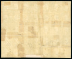1859 1 Gr. Plate III, light olive-green (verde oliva chiaro), mint reconstructed block of thirty-five, comprising three blocks of six, three blocks of four, a horizontal strip of three, and a pair. Carefully reassembled 