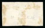 Stamp of Italian States » Sicily » 2 Grana, Plate I » Retouches Sicily 1859 2 Gr. plate I, blue (azzurro), used horizontal pair, position 36-37, good margins, the left-hand stamp position 36 retouched, very fine and scarce.