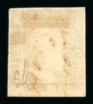 1859 2 Gr. Plate I, pale blue (azzurro smorto), position 57 showing retouch, with four good margins. Fine used example.  Expertise: Signed "ED" Emilio Diena.