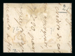 Stamp of Italian States » Sicily » 2 Grana, Plate I » Retouches Sicily 1859 2 Gr. plate I, blue (azzurro), used horizontal pair on fragment with single cancel, position 71-72, retouch position 71, very fine and scarce.