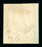 Stamp of Italian States » Sicily » 2 Grana, Plate I » Retouches Sicily 1859 2 Gr. plate I, blue (azzurro), mint with original white gum, showing position 91 retouch, four good margins, fine and scarce.