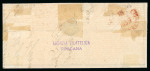 Stamp of Italian States » Sicily » 2 Grana, Plate II » Covers Sicily 1859 2 Gr. plate II, ultramarine (azzurro oltremare) horizontal pair, good margins lightly cancelled, on 1859 cover to Napoli, Palermo despatch at right, removal of wax seal has caused light damage, still a very r